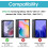 Protetor de tela para Samsung Galaxy Tab A7 Lite, lançamento de 2021 (8,7 polegadas), vidro temperado com dureza 9H, resistente a arranhões e 2