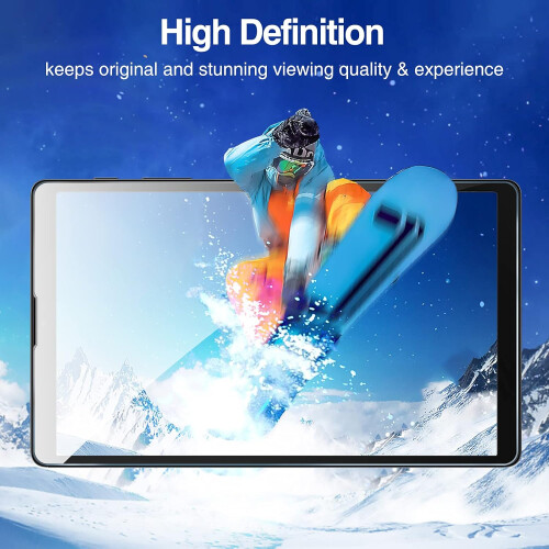 Protetor de tela para Samsung Galaxy Tab A7 Lite, lançamento de 2021 (8,7 polegadas), vidro temperado com dureza 9H, resistente a arranhões e 2