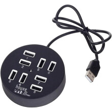 Wall Mountable Extension Cord For Flat Plug Power Strip, Multiport Usb Hub With Individual On Off Switches, Compact Portable For Desktop Charging Stat