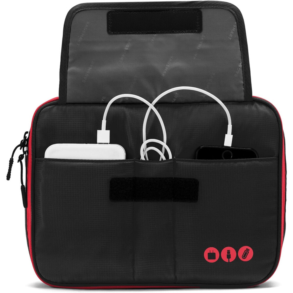 Electronics Organizer, Travel Case For Tech Accessories, Portable Design With Durable Material, Perfect For 9.7'' Ipad, Kindle, Power Adapter, And Mor 9176269818791