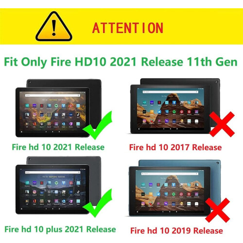 Προστατευτικό κάλυμμα διπλής στρώσης για Fire HD10/HD10Plus, 11ης γενιάς, έκδοση 2021, 1