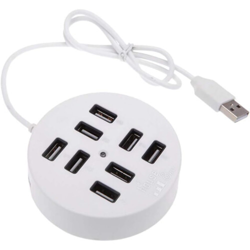 Πολυθυρικός διανομέας USB με καλώδιο επέκτασης που τοποθετείται στον τοίχο, 1