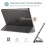 Capa protetora para iPad de 10,2 polegadas, com parte traseira em policarbonato fosco translúcido, compatível com Smart Cover e função de 4