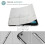 Capa protetora para iPad de 10,2 polegadas, com parte traseira em policarbonato fosco translúcido, compatível com Smart Cover e função de 3