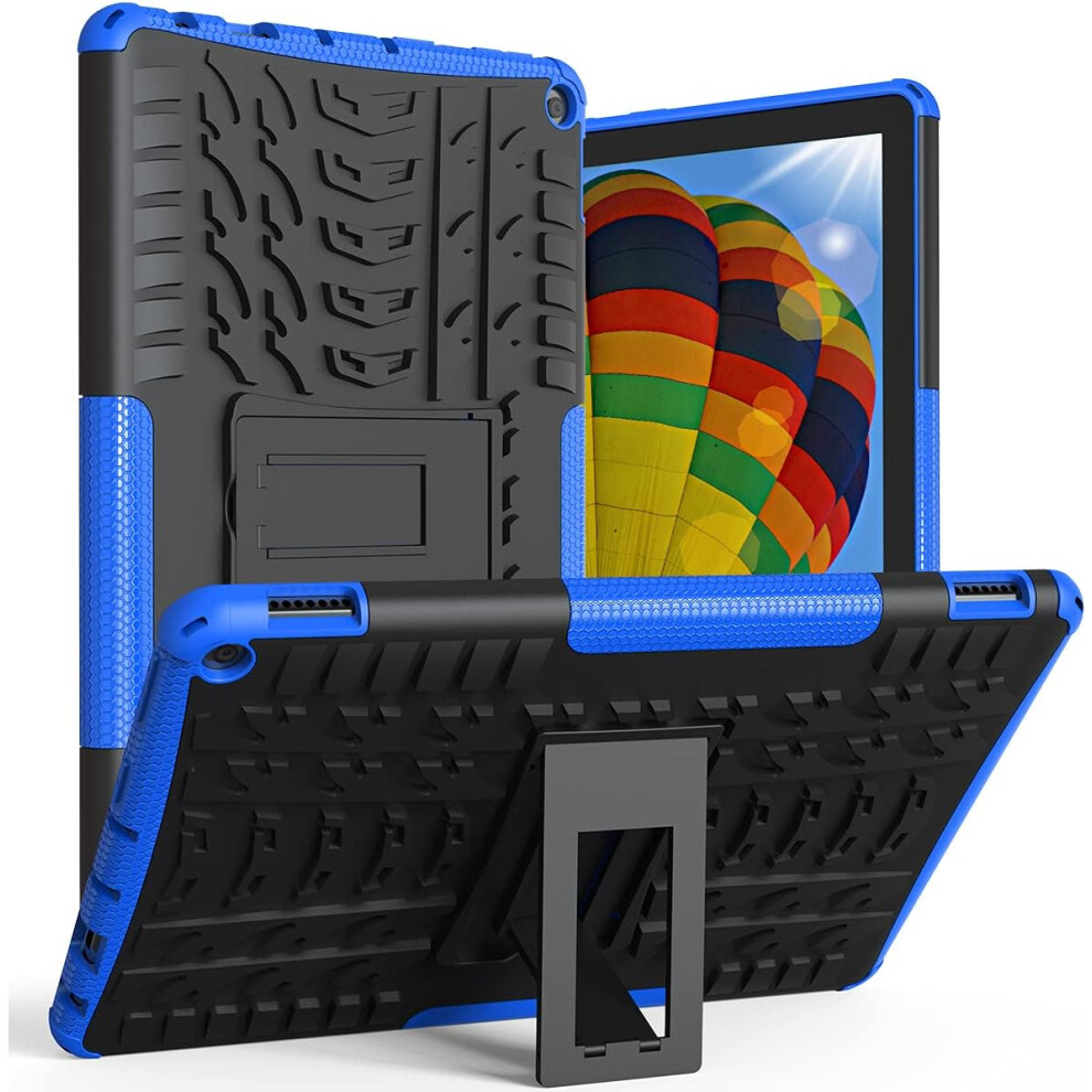 Military Grade Case Offers Enhanced Kickstand Functionality, Dual Layer Protection For Fire Hd 10 & 10 Plus 11Th Generation, Hands-Free Reading Experi 9012494629002