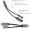Προσαρμογέας 2 σε 1 USB C σε 3.5 mm, γρήγορης φόρτισης στερεοφωνικό Hi-Fi, διαχωριστής 7