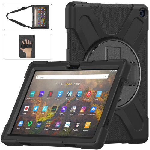 Θήκη κυκλοφορίας Amazon Fire Hd10 2021, προστασία ολόκληρου του σώματος από πτώση και 1