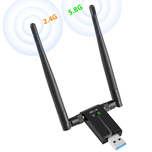 Γρήγορη μετάδοση USB3.0, προσαρμογέας Wifi USB διπλής ζώνης για προσαρμογείς δικτύου 1