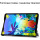 Εξαιρετικά λεπτή και ελαφριά θήκη για LG G Pad5, η εξωτερική επένδυση από δέρμα PU 5