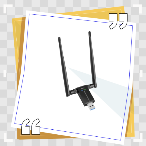 Προσαρμογέας Wifi USB υψηλής ταχύτητας, προσαρμογείς δικτύου υπολογιστών διπλής 1