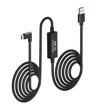 Snellaadkabel voor Oculus Quest 2/3, VR-headsetaccessoires, uitstekende overdrachtssnelheid voor Rift S/Steam VR-games, lang en flexibel