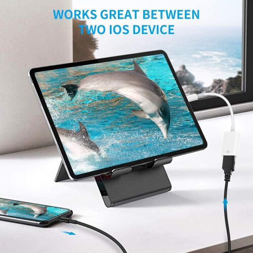 Πιστοποιημένος προσαρμογέας κάμερας Lightning σε USB από την Apple MFi, υποστήριξη 2
