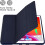 Capa protetora completa para iPad, capa fina de TPU com suporte inteligente e função Wake/Sleep para modelos de 10,2 polegadas, parte traseira em 5
