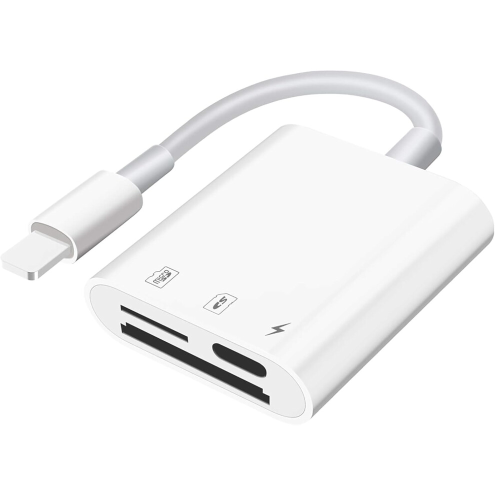 Apple Mfi Certified Lightning To Sd Card Camera Reader, Super High Speed Transfer For Iphone Ipad, Plug And Play 9012494678444