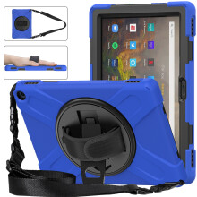 Amazon Fire HD10 2021-hoes, volledige valbescherming en warmteafvoer, voor veilige hantering van de 11e generatie tablets.