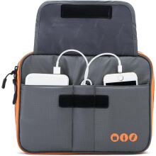 Organizzatore di cavi per viaggi e ufficio, organizer per dispositivi elettronici con materiale resistente e grande capacità, tessuto impermeabile e