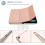 Capa protetora para iPad de 10,2 polegadas, com parte traseira em policarbonato fosco translúcido, compatível com Smart Cover e função de 3