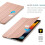 Capa protetora para iPad de 10,2 polegadas, com parte traseira em policarbonato fosco translúcido, compatível com Smart Cover e função de 6
