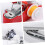 2 Pack Mini Portable Sewing Machine Handheld Manual Stitch Tool for Beginners DIY Fabric Repairs 2