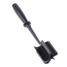 Meat Chopper with 5 Curved Blades and Ergonomic Handle for Fast Ground Beef Mixing Kitchen Tool
