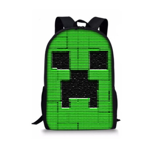 Σακίδιο πλάτης Minecraft για παιδιά, τσάντα ώμου, τσάντα μαθητή/μαθήτριας, τσάντα