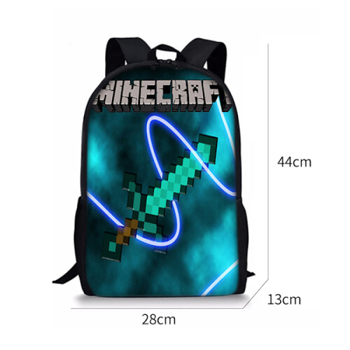 Σακίδιο πλάτης Minecraft για παιδιά, τσάντα ώμου, τσάντα μαθητή/μαθήτριας, τσάντα 2