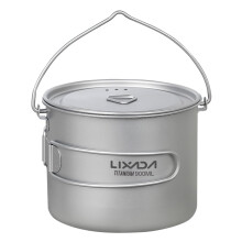 Lixada Lixada Κούπα Νερού Ultralight750ml/900ml/1100ml με Καπάκι και Πτυσσόμενη Λαβή για Κάμπινγκ,