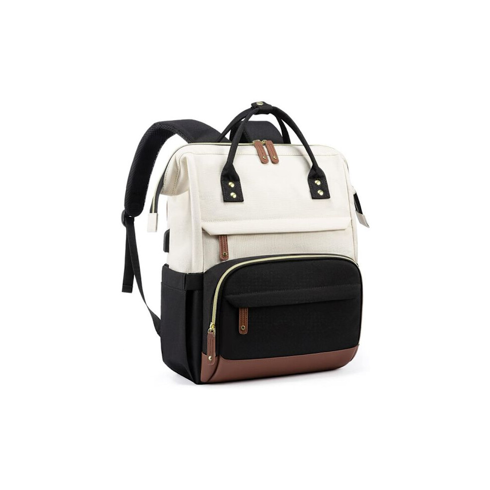 Laptop Backpack Women 15.6 Inch, With Usb Port For Work, Business College Travel, Backpack For Teacher Nurse, Black 9773935911185