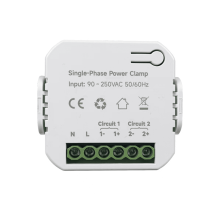 Tuya App intelligens kétirányú kétoldalú WiFi energiamérő AC110V220V szorítóval CT kWh teljesítmény, áramfogyasztás (B)