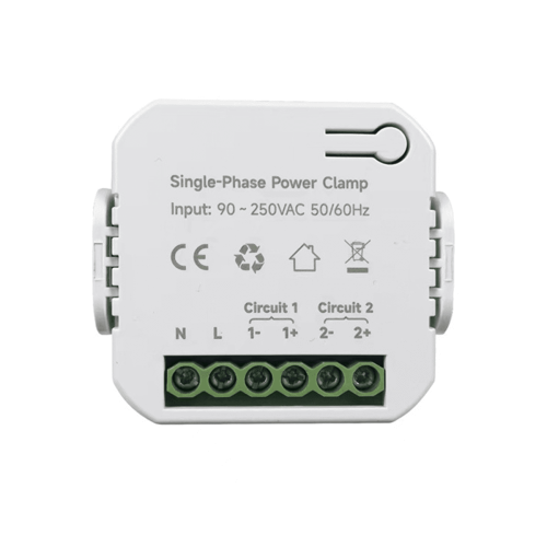 Tuya App Έξυπνος Διπλός Μετρητής Ενέργειας WiFi AC110V220V με Σφιγκτήρα CT KWh Κατανάλωση