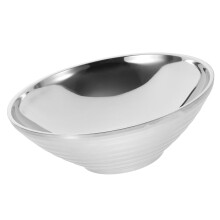 Bol Ă ramen pratique en acier inoxydable pour la maison, bol de service pour nouilles et salades