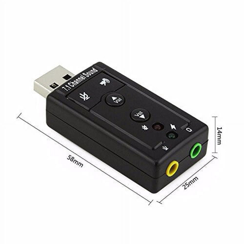Εξωτερικός προσαρμογέας κάρτας ήχου USB Simyoung7.1 Channel με μικρόφωνο - Συμβατότητα plug and 1
