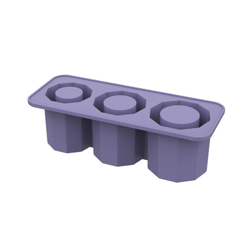 Καλούπια Fankiway Ice Lattice Cube, Επαναχρησιμοποιήσιμος δίσκος με καπάκι για 3 κούφια 2