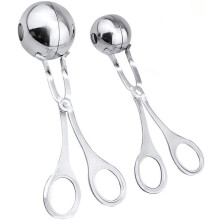 Instrument de preparare a chiftelelor, clește din oțel inoxidabil cu 2 buc. Instrument de preparare a pepenilor galbeni pentru tort, compatibil cu