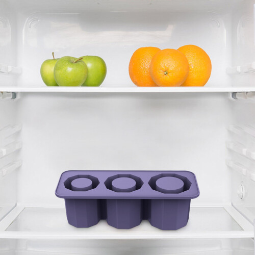 Καλούπια Fankiway Ice Lattice Cube, Επαναχρησιμοποιήσιμος δίσκος με καπάκι για 3 κούφια 1