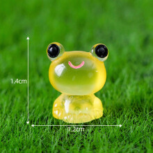 Lichtgevende miniatuur sprookjestuinaccessoires, dierenbeeldjes, micro-ornamenten, doe-het-zelfpakket van hars voor buiten, terras en tuin