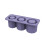 Καλούπια Fankiway Ice Lattice Cube, Επαναχρησιμοποιήσιμος δίσκος με καπάκι για 3 κούφια 4