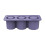 Καλούπια Fankiway Ice Lattice Cube, Επαναχρησιμοποιήσιμος δίσκος με καπάκι για 3 κούφια 6