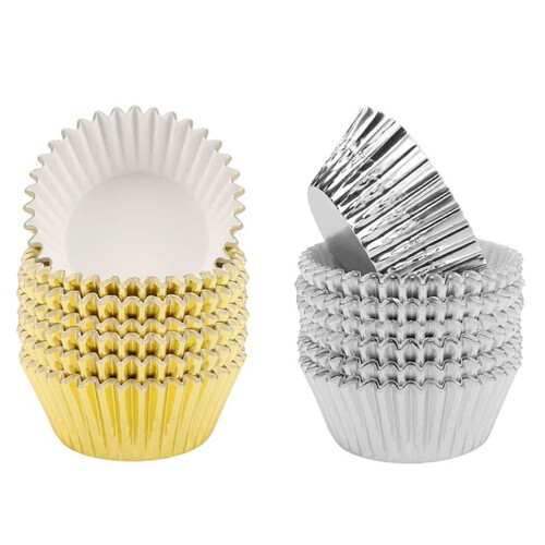 200 Pc/2 Fruit Mugs Serving Cups Cakes Wraps Wave Cupcake Liners Thickenbaking Household