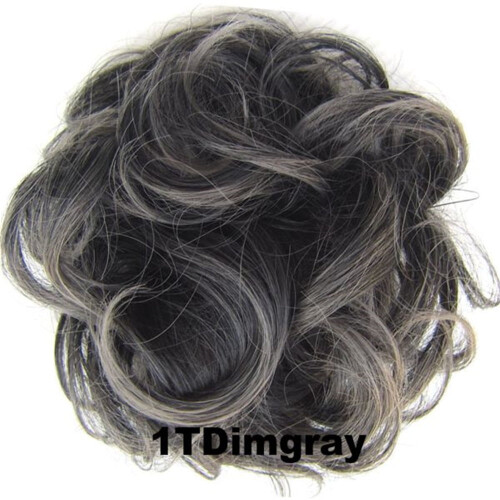 Chignons souples et synthétiques, chouchous bouclés, élastiques et ondulés, pour extensions de queue de cheval (femmes).