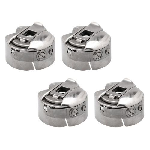 4pcs Sewing Machine Bobbin Case Household Sewing Machine Metal Bobbin Case