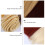 Kit com 6 mechas de cabelo sintético liso para confecção de perucas de boneca. 5
