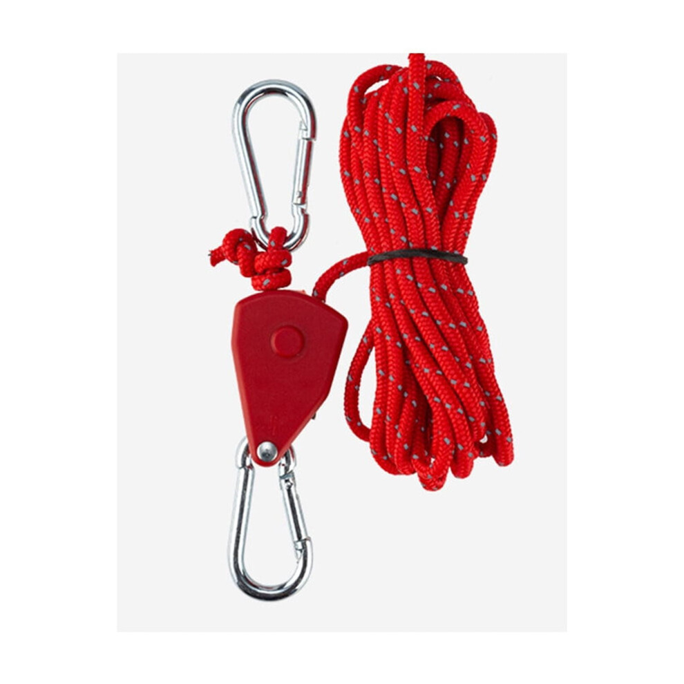 Retractable Ratchet Straps With Adjustable Rope Ratchet Pulley, Rope Ratchet Tie Down Straps For Camping, Kayak, And Grow Light Hanging 9773935028777