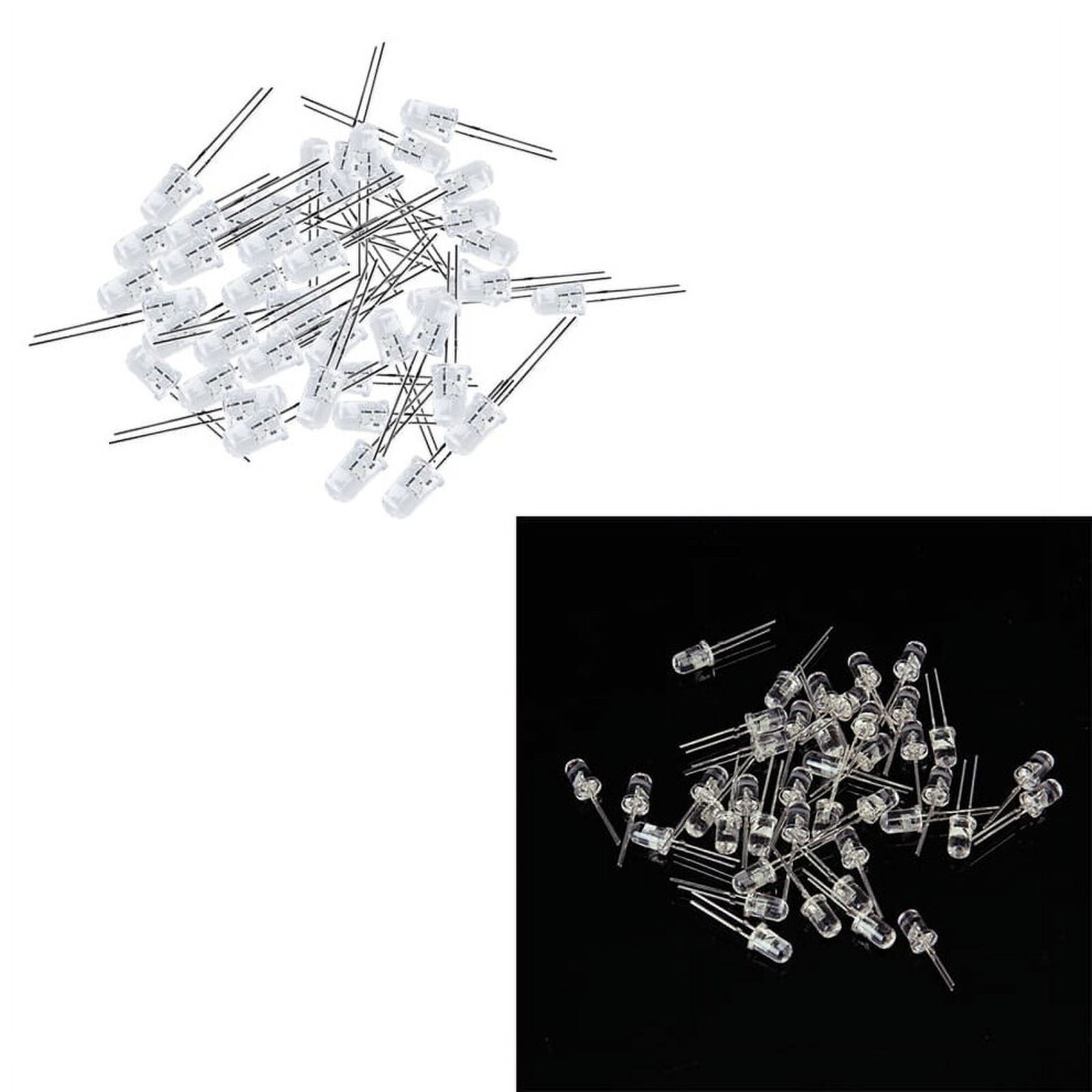 Dia Clear Round Blue Light Emitting Diodes Led 50 Pcs With Rgb Led Light Emission Diode 50 Pcs 9773935028791