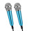 2 Handheld Studio Mics - High Quality Recording (Blue) 3