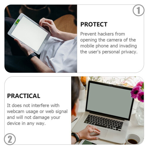 Cover 3 Pcs Privacy Sticker Covers Slide Laptop Computer Laptops Abs 2