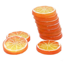 10 fausses tranches de citron, fruits artificiels, modèle très réaliste pour la décoration intérieure, orange