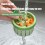 Cactus Kitchen Sink Drain Strainer, Press Automatic Dumping Basket 4