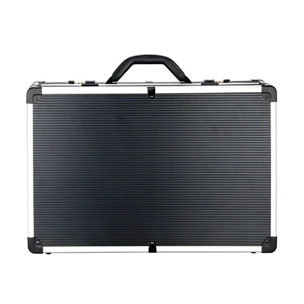 Barber Carrying Case with Dual Password Lock, Metal Corners, Large Storage for Clippers and Scissors