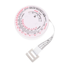Retractable Body Tape Measure with Dual Units for Waist and BMI Tracking Flexible Tool